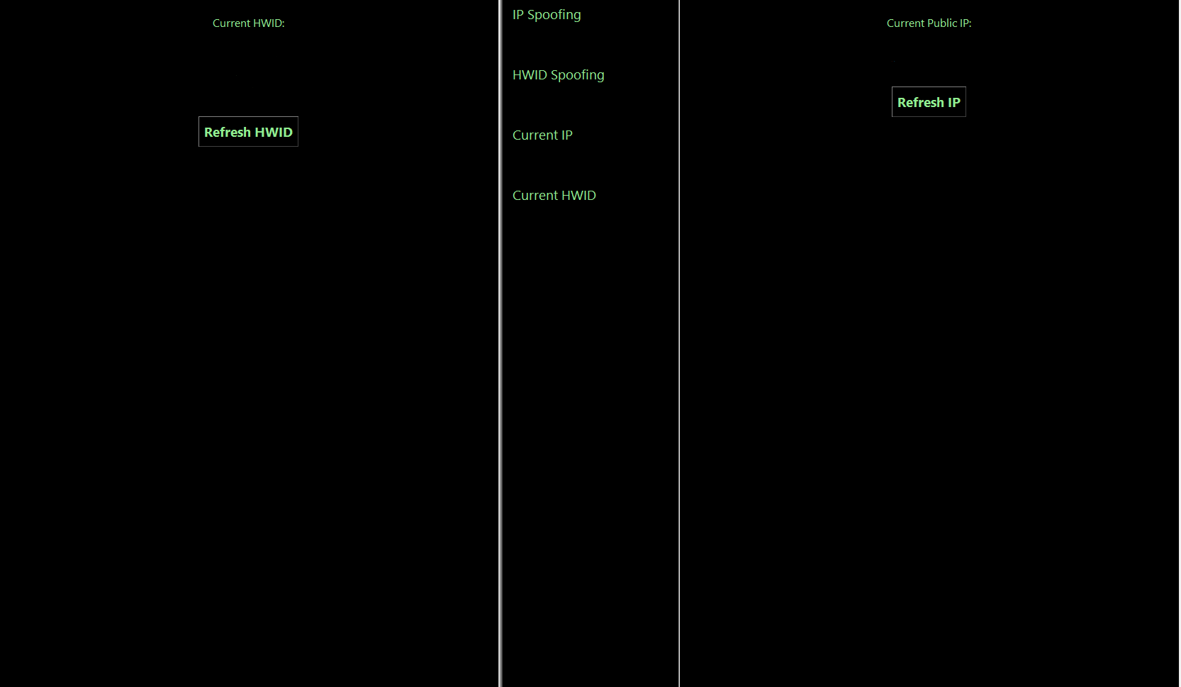 Current IP and HWID